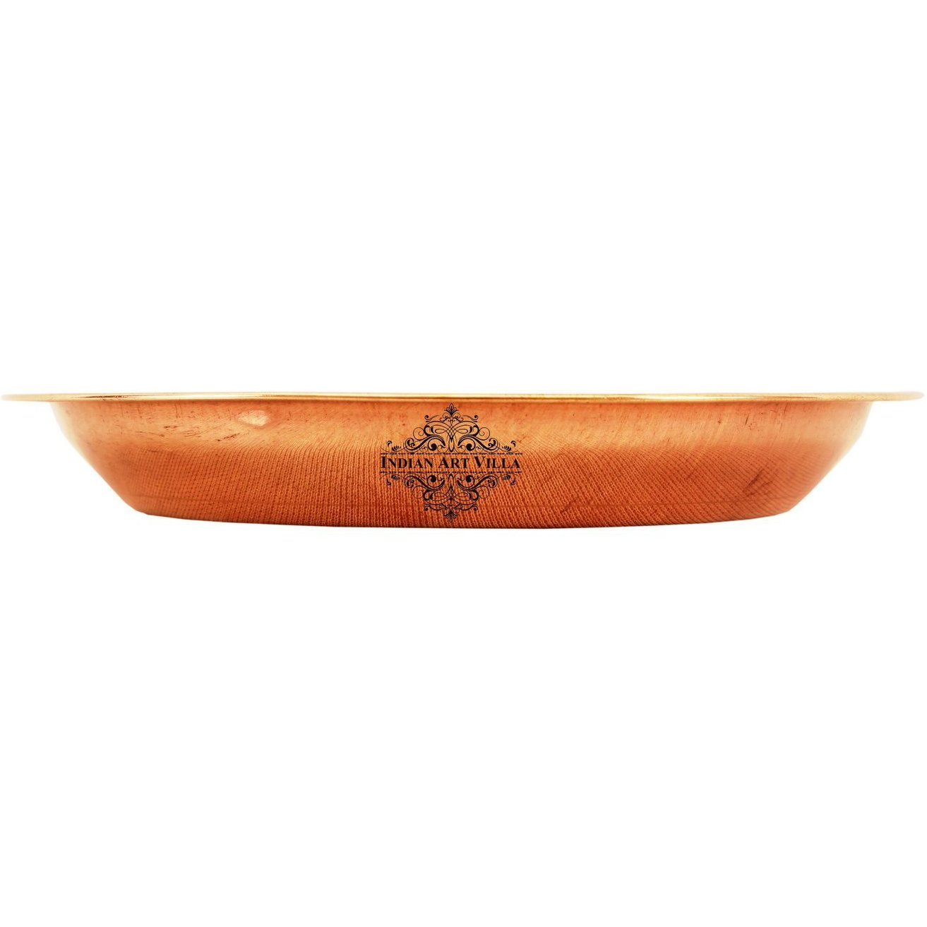 IndianArtVilla Pure Copper Pooja Workship Thali PlatePoojan TempleHome Hotel