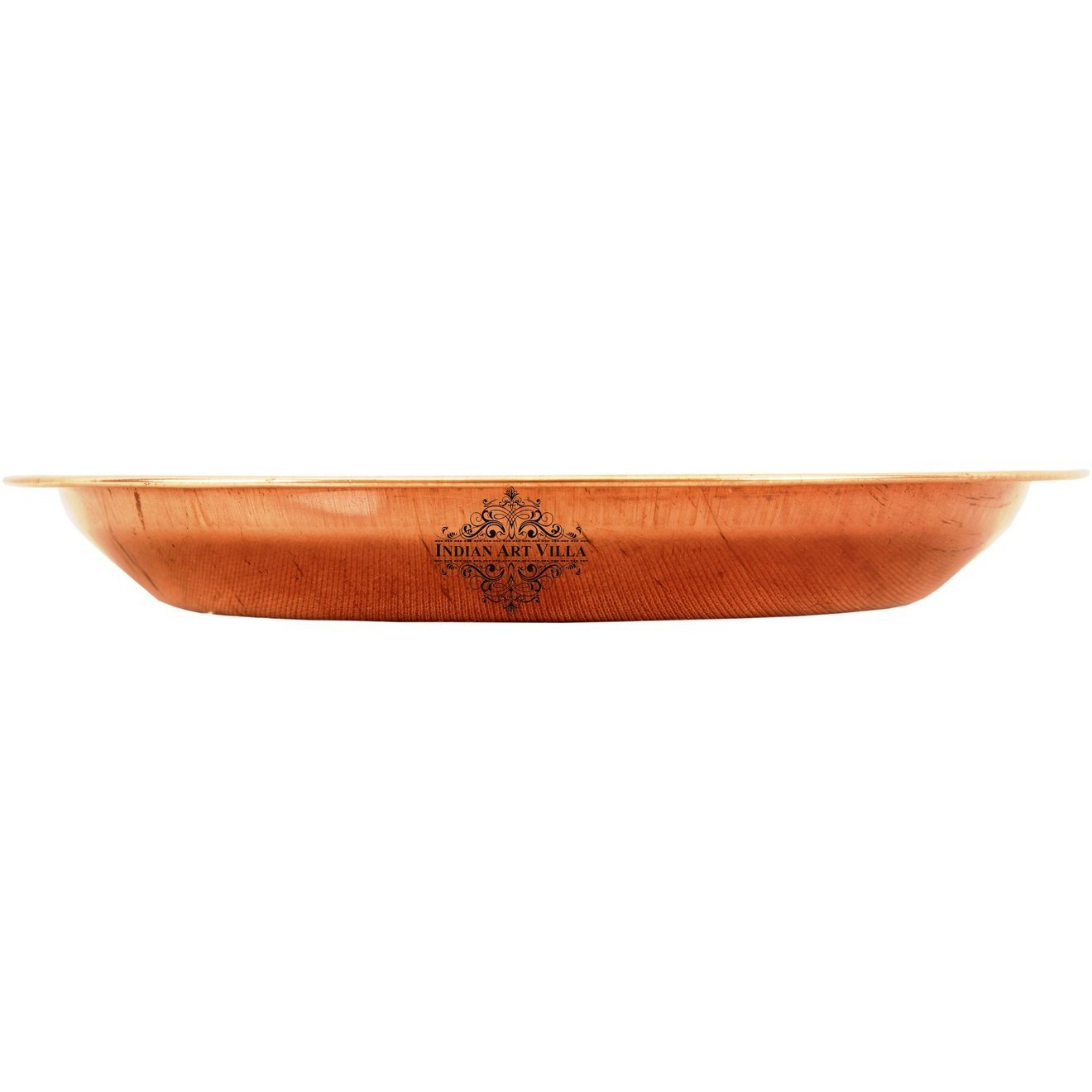 IndianArtVilla Pure Copper Pooja Workship Thali PlatePoojan TempleHome Hotel