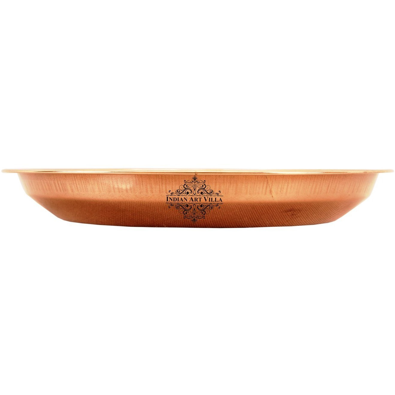 IndianArtVilla Pure Copper Pooja Workship Thali PlatePoojan TempleHome Hotel