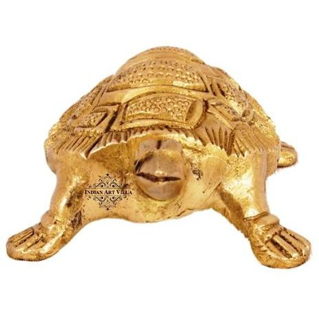 IndianArtVilla Brass Vastu fengshui Tortoise Superb Handwork Old Statue