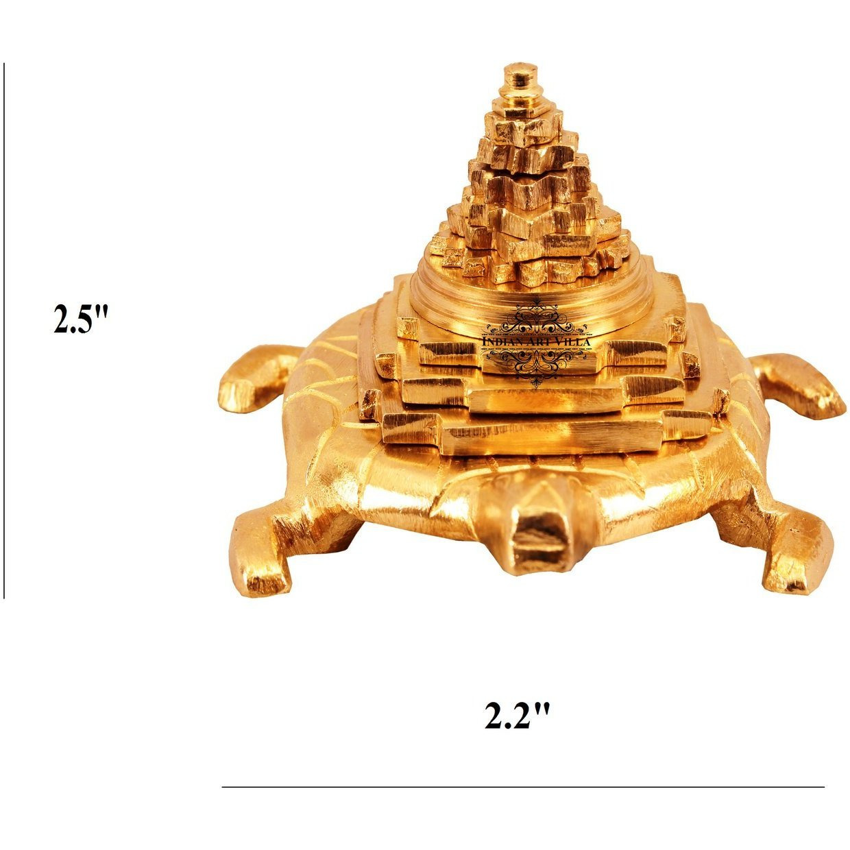 IndianArtVilla Brass Three Stage Vastu Feng Shui Pyramid on TortoiseHome Hotel
