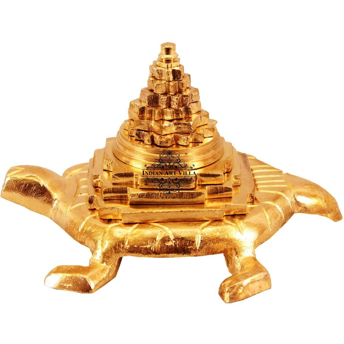 IndianArtVilla Brass Three Stage Vastu Feng Shui Pyramid on TortoiseHome Hotel