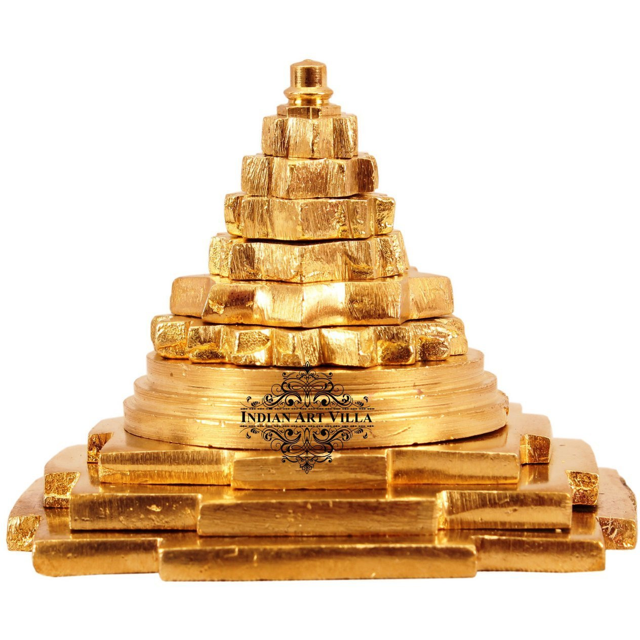 IndianArtVilla Brass Three Stage Vastu Pyramid  Home Hotel Restaurant Temple
