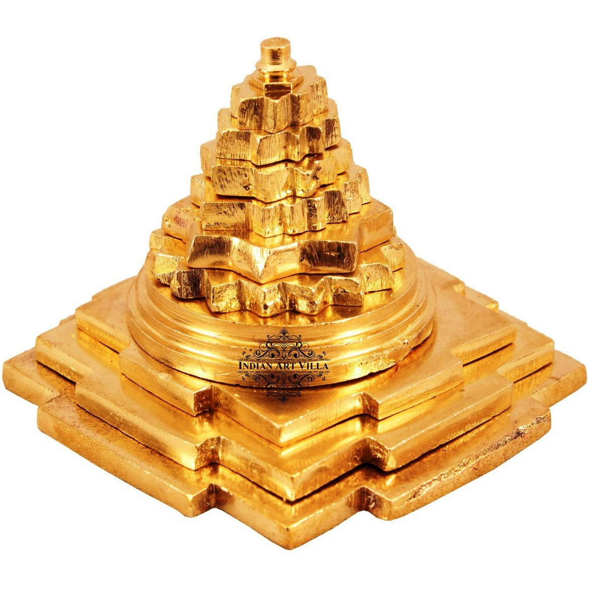 IndianArtVilla Brass Three Stage Vastu Pyramid  Home Hotel Restaurant Temple