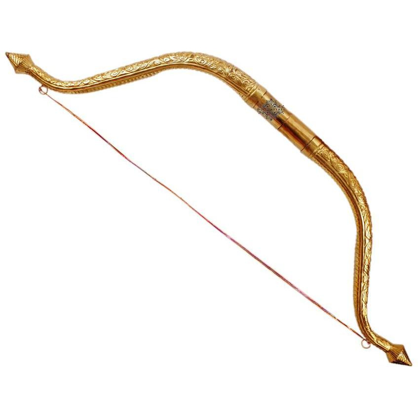 IndianArtVilla Brass Bow & Arrow SetHome DcorTempleRamleelaHunting Toy