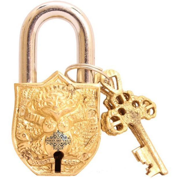 IndianArtVilla Vintage Style Antique Owl Design chatar sword designer with 2 Keys