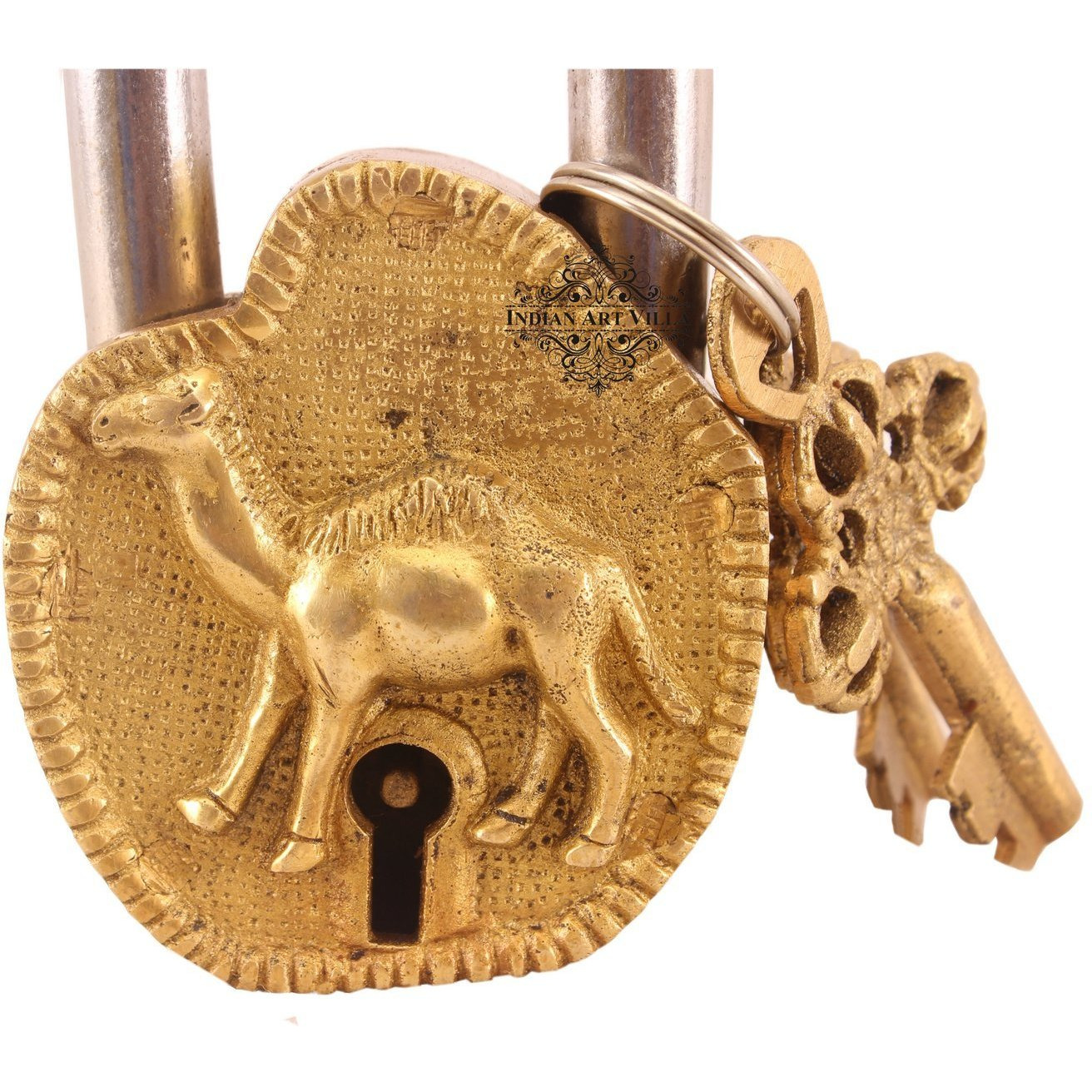 IndianArtVilla Brass Vintage Style ganesh ji design swing Design chatar sword designer with 2 Keys
