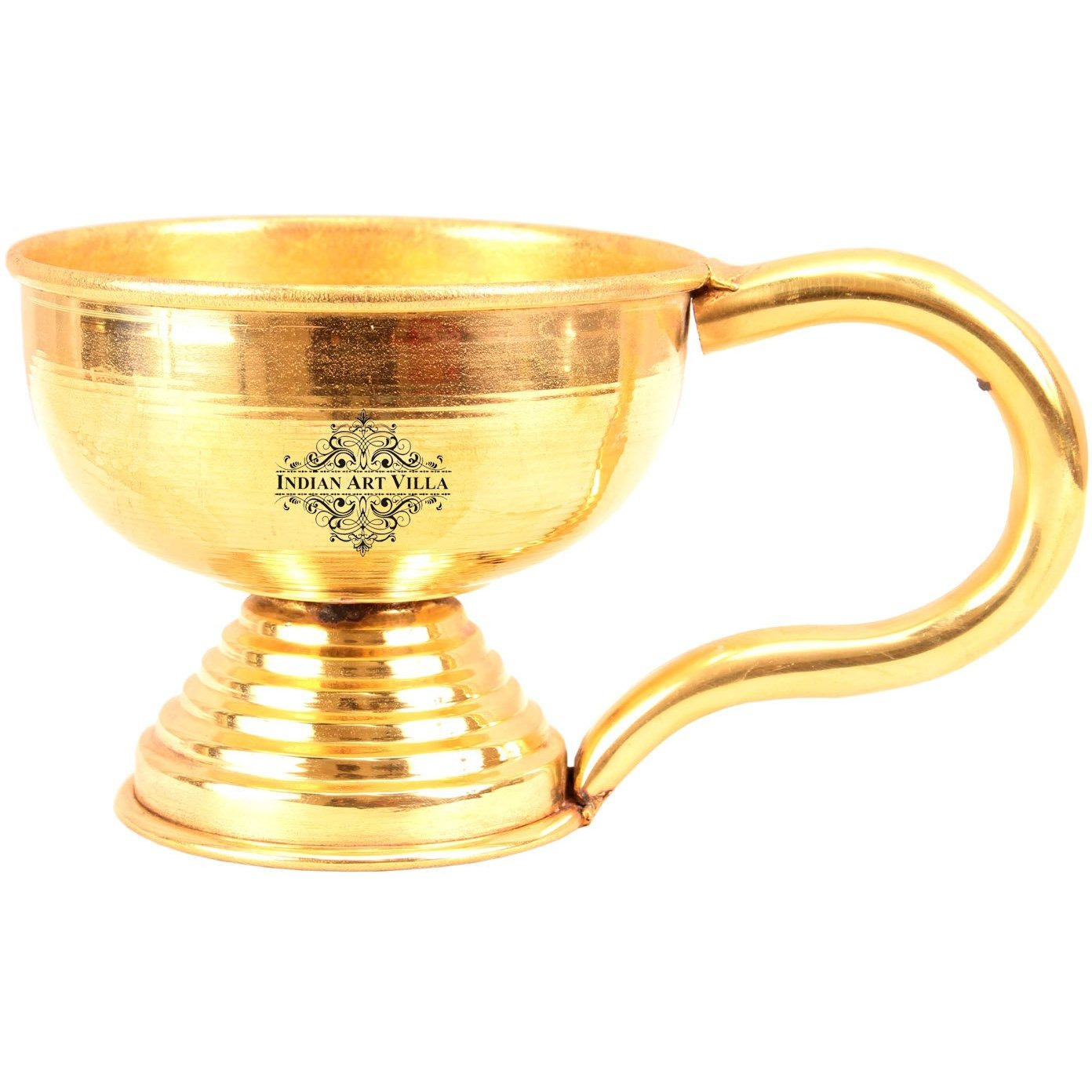 IndianArtVilla Brass Designer Diya DeepakAarti Poojan TempleSpiritual Item
