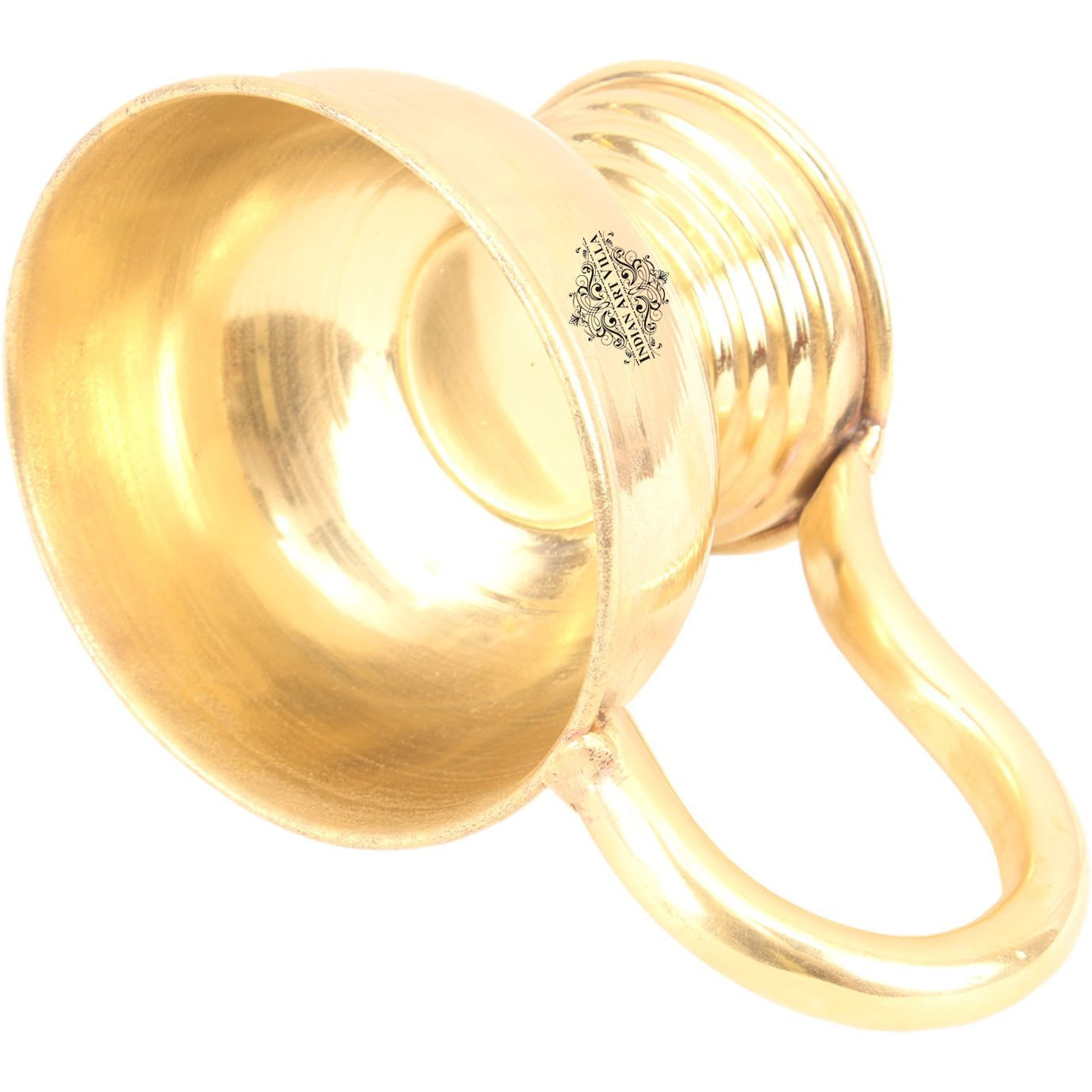 IndianArtVilla Brass Designer Diya DeepakAarti Poojan TempleSpiritual Item