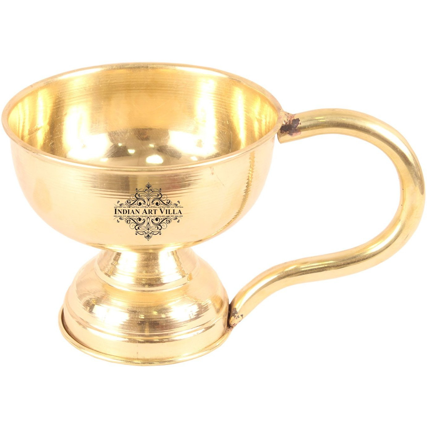 IndianArtVilla Brass Designer Diya DeepakAarti Poojan TempleSpiritual Item