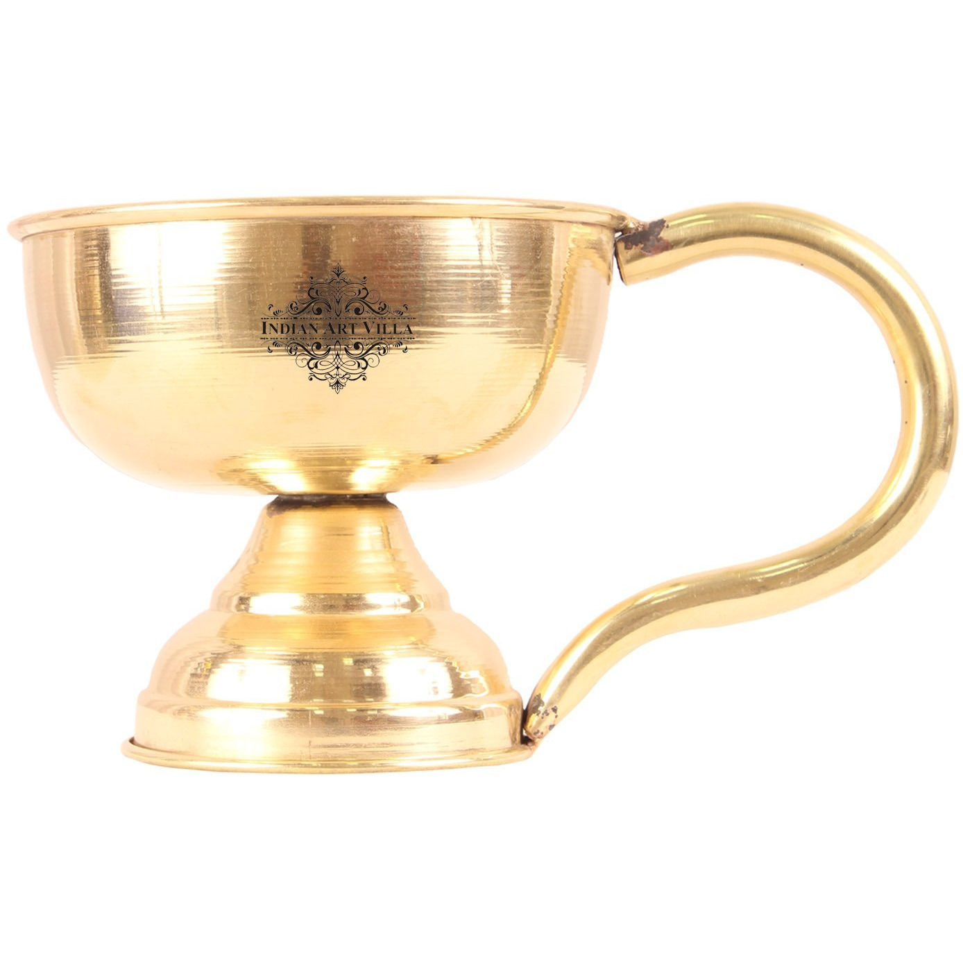 IndianArtVilla Brass Designer Diya DeepakAarti Poojan TempleSpiritual Item