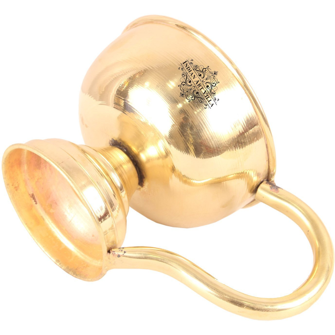 IndianArtVilla Brass Designer Diya DeepakAarti Poojan TempleSpiritual Item