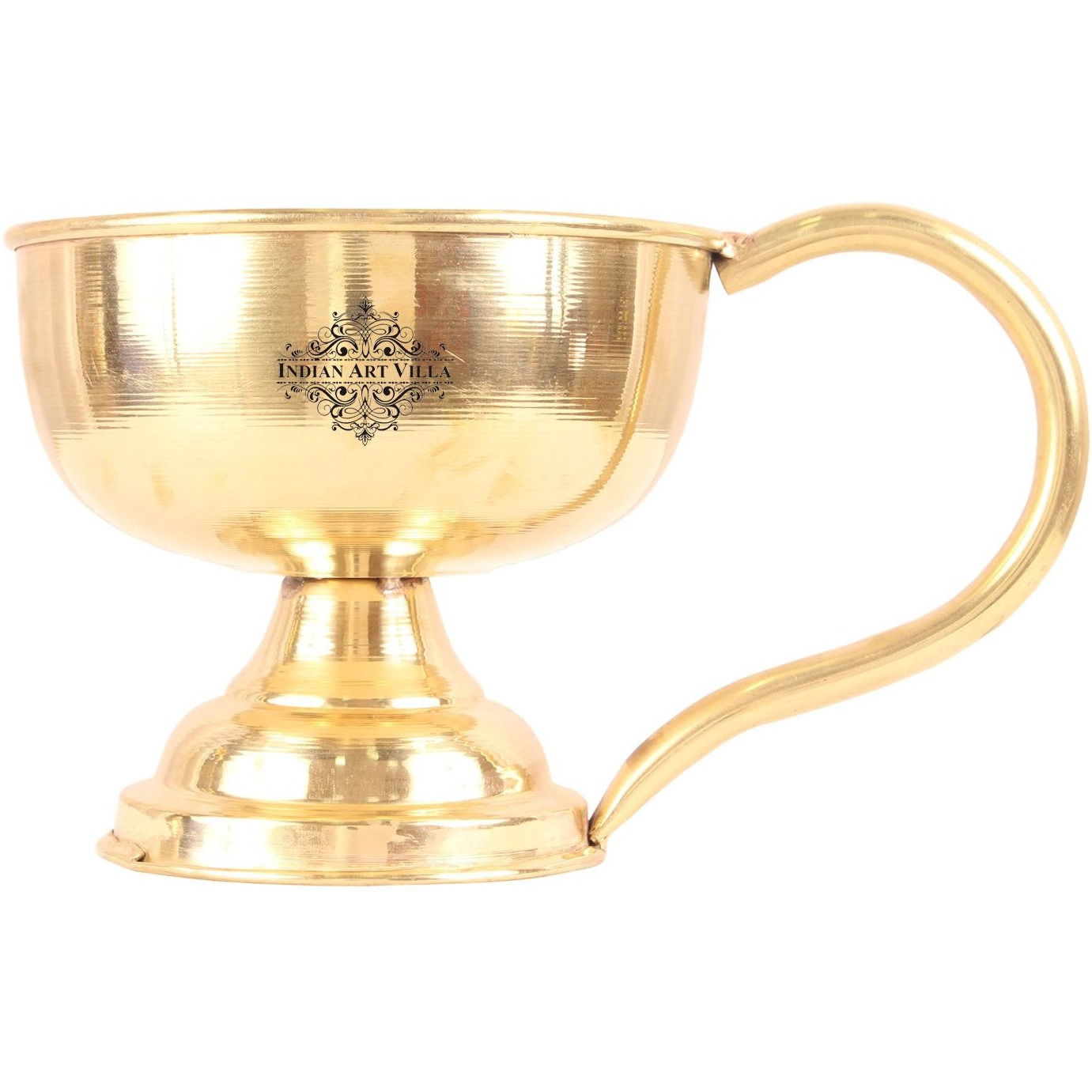 IndianArtVilla Brass Designer Diya DeepakAarti Poojan TempleSpiritual Item