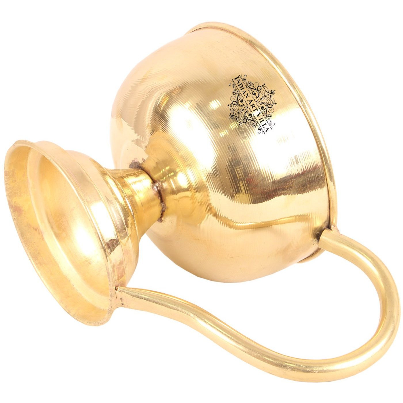 IndianArtVilla Brass Designer Diya DeepakAarti Poojan TempleSpiritual Item
