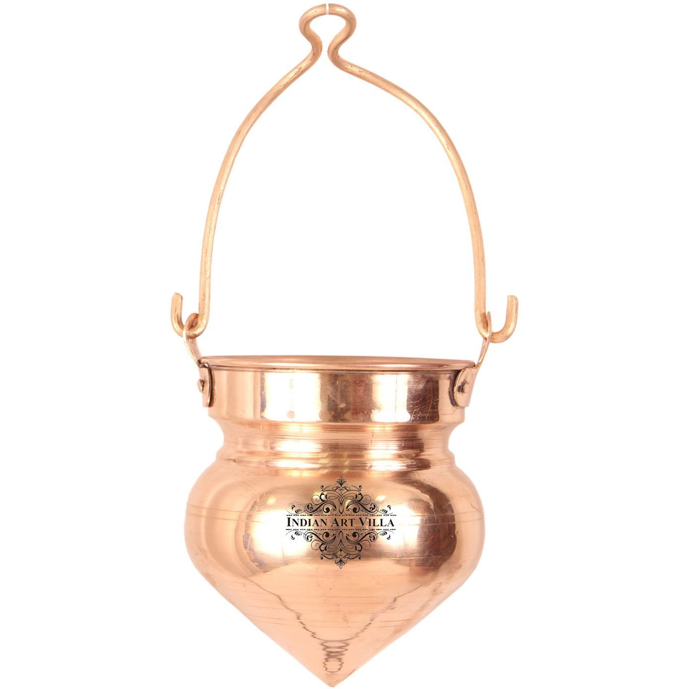 IndianArtVilla Copper Shiv Jal Dhara ContainerShivling Abhishekam23 OZ