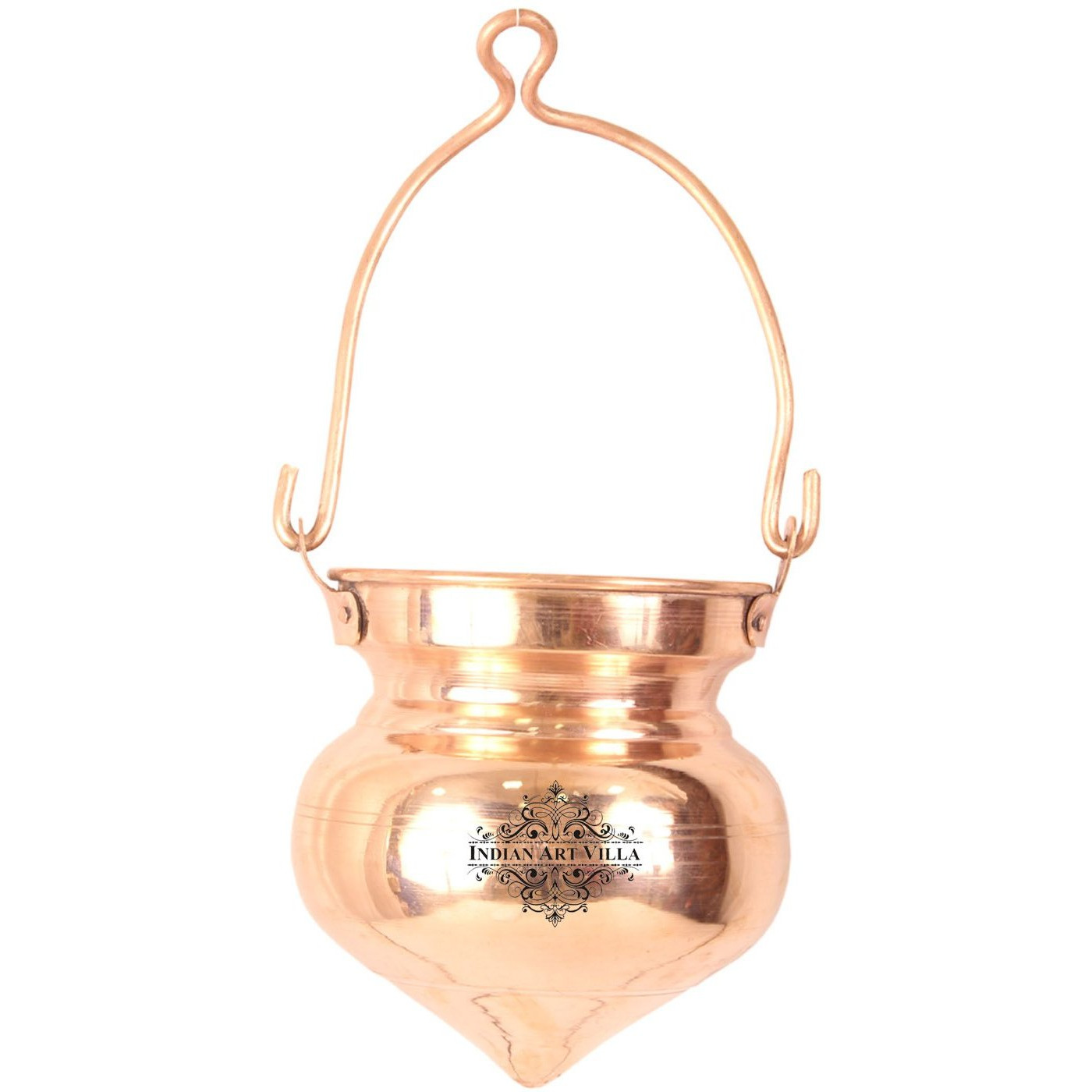 IndianArtVilla Copper Shiv Jal Dhara ContainerShivling Abhishekam33 OZ