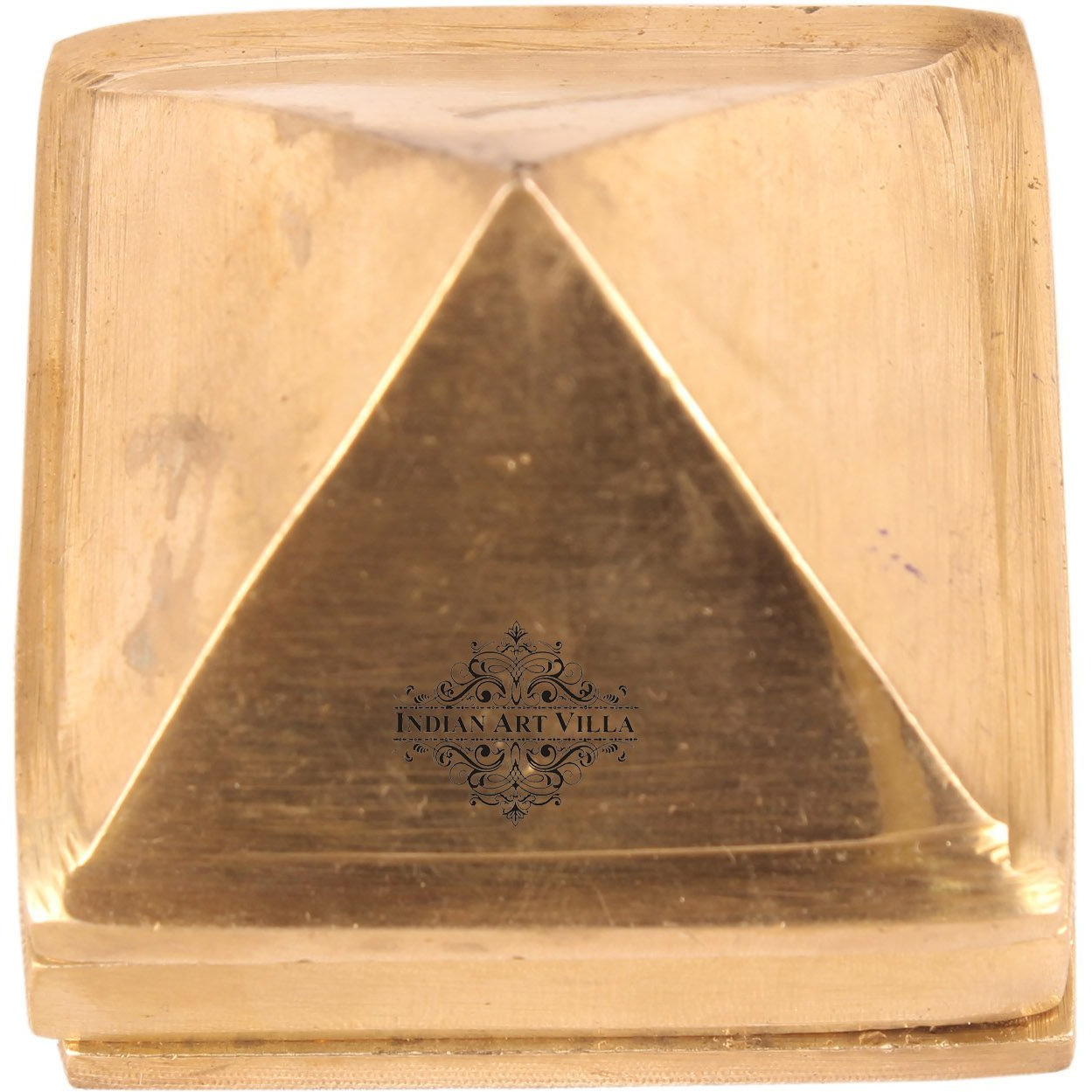 IndianArtVilla Brass 3 Stage Fengshui Vastu PyramidTemple Religious Gift Item