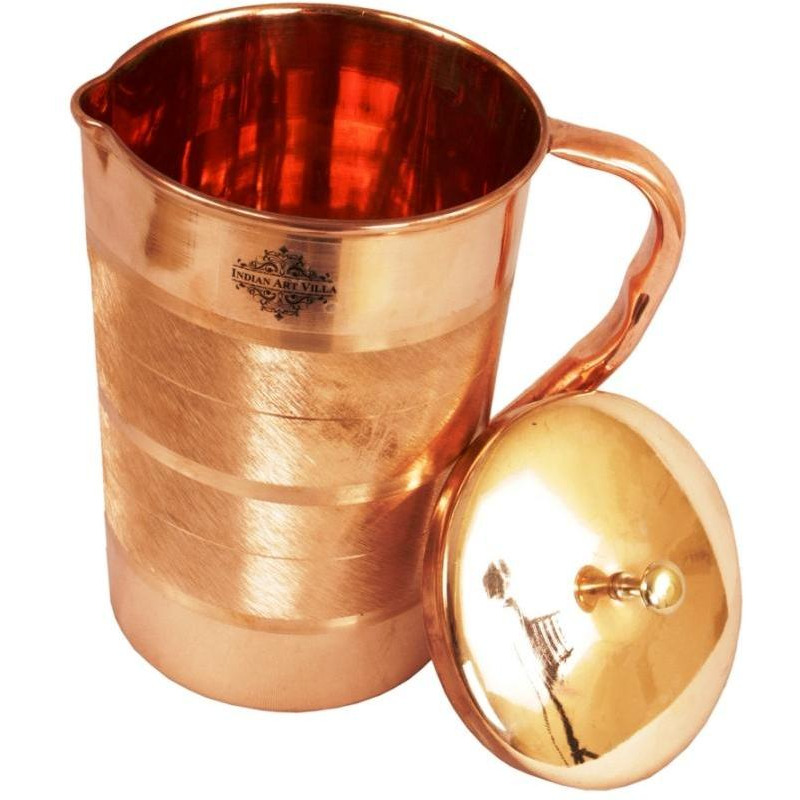 IndianArtVilla Copper Luxury Jug Pitcher