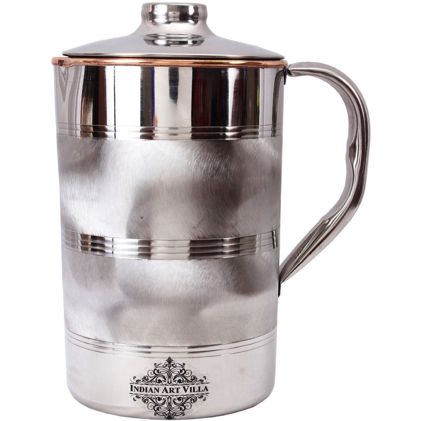 IndianArtVilla Steel Copper Luxury Jug Pitcher