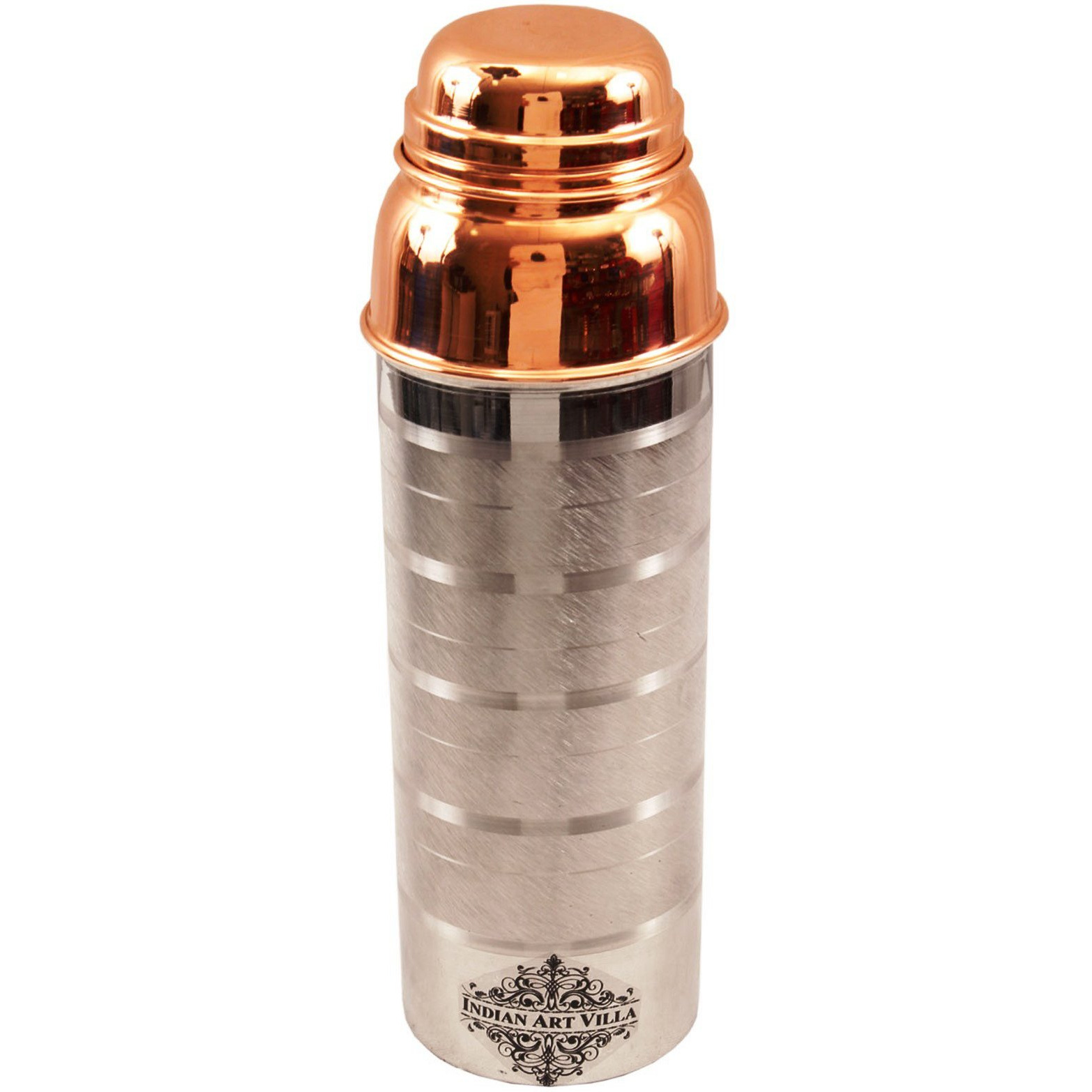 IndianArtVilla Steel Copper Luxury Water Bottle