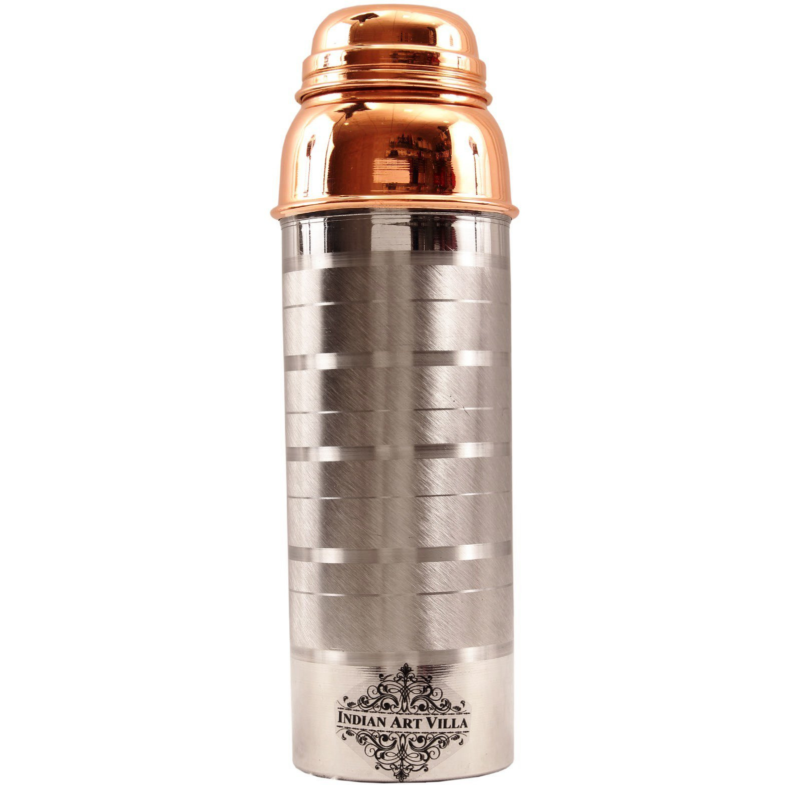 IndianArtVilla Steel Copper Luxury Water Bottle