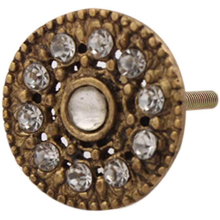 Buy Online Indianshelf Handmade 15 Piece Iron Golden Round