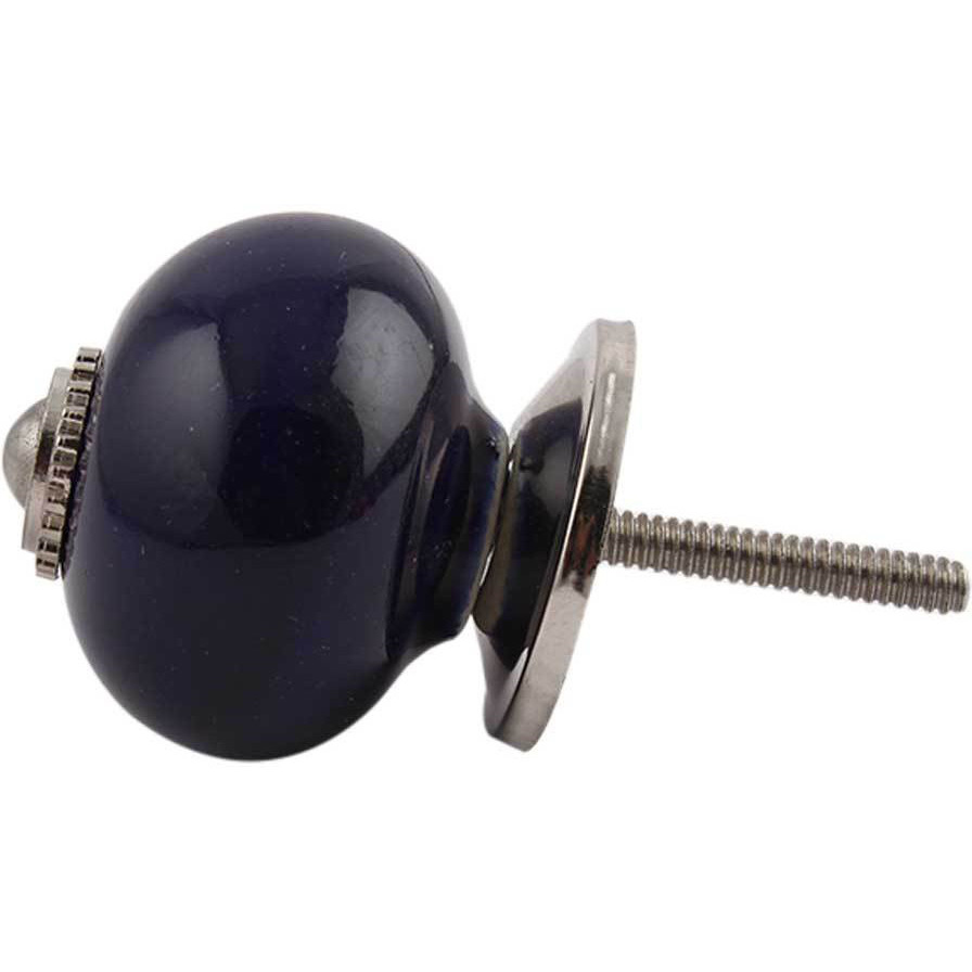 Buy Online Indianshelf Set Of 2 Handmade Ceramic Navy Blue Silver