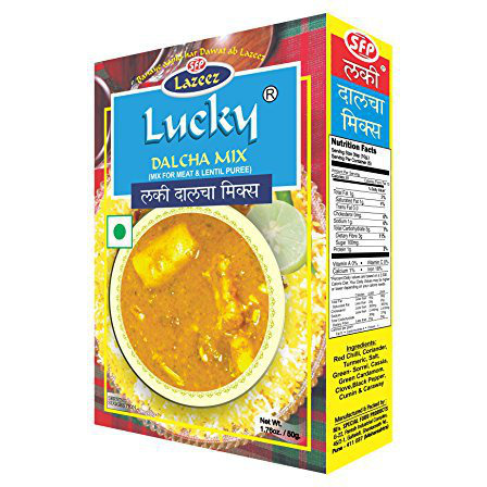Lucky Dalcha Mix / Dal Gosht Masala 1.7oz (Pack of 5)