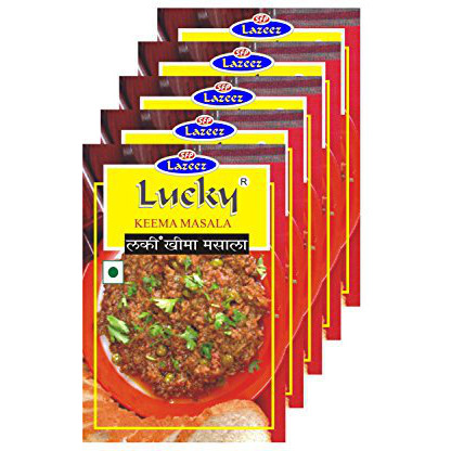 Lucky Keema Masala (Minced Meat Masala) 1.7 oz. (Pack of 5)