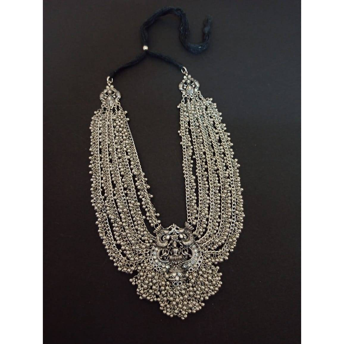 Heavy oxidised necklace deals