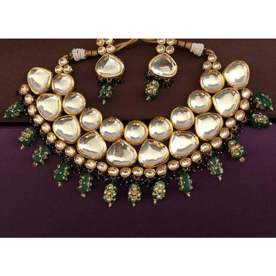 Kundan Choker Set and Earring Indian Jewellery