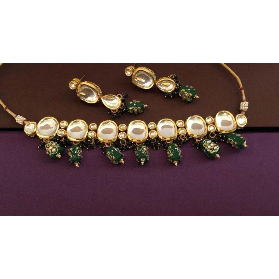 Kundan Choker Set and Earring Indian Jewellery