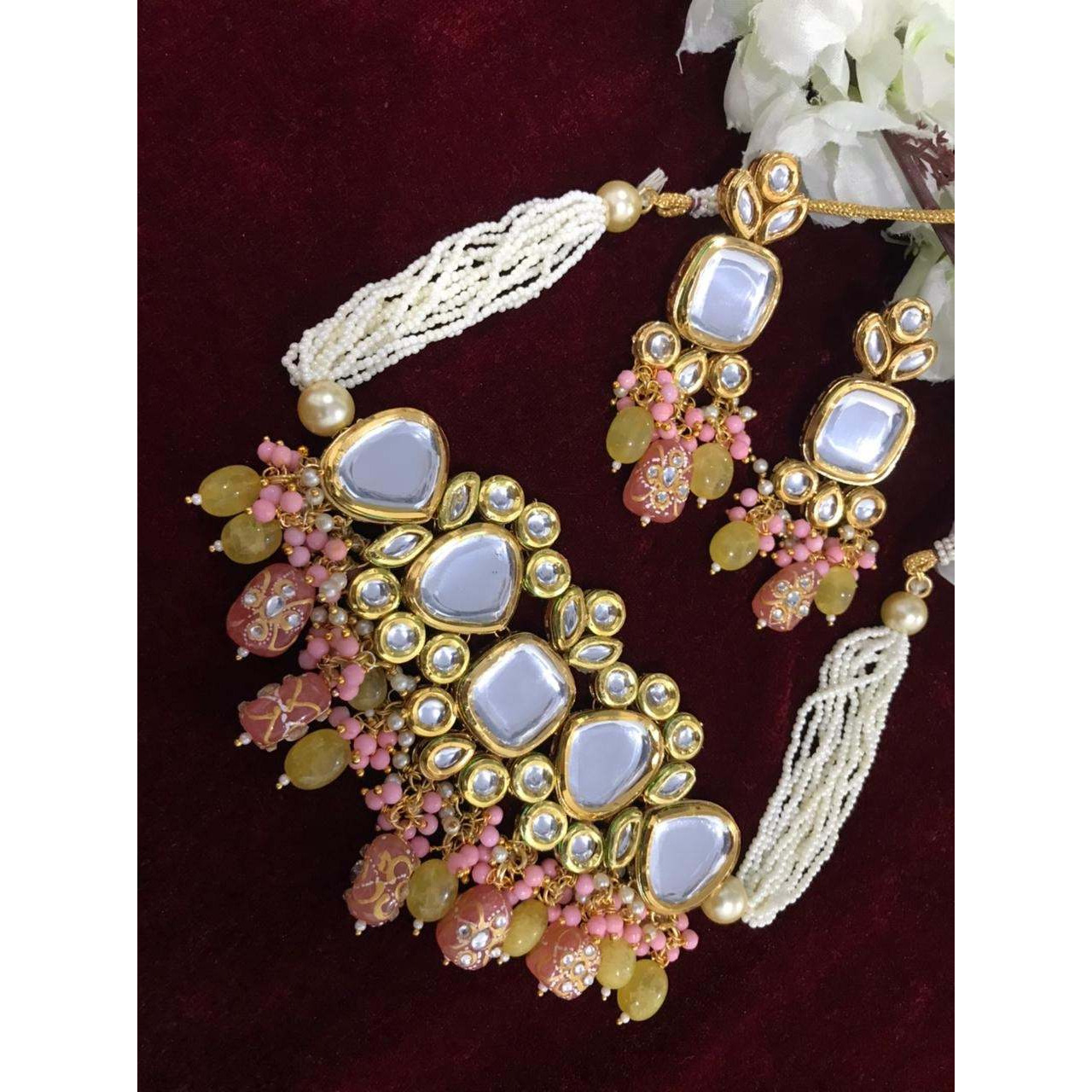 Kundan Choker Set and Earring Indian Jewellery