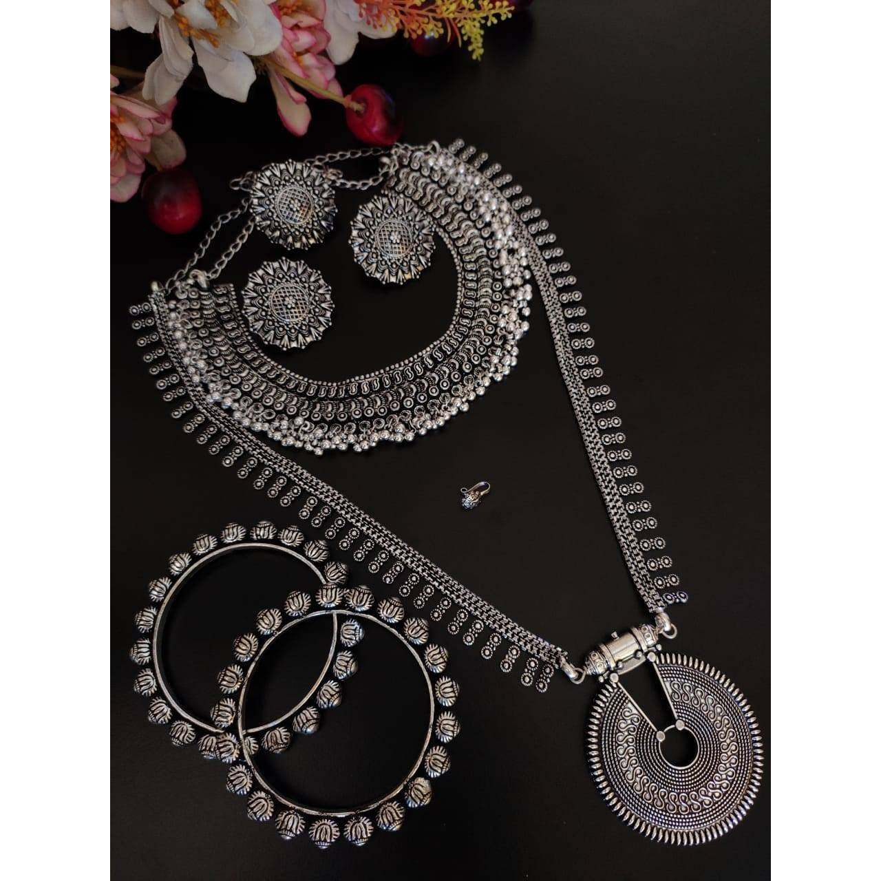 Oxidised jewellery set under cheap 200