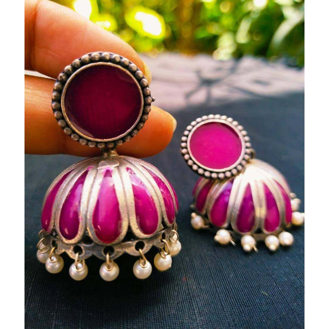 Colorful jhumka earring, premium quality,