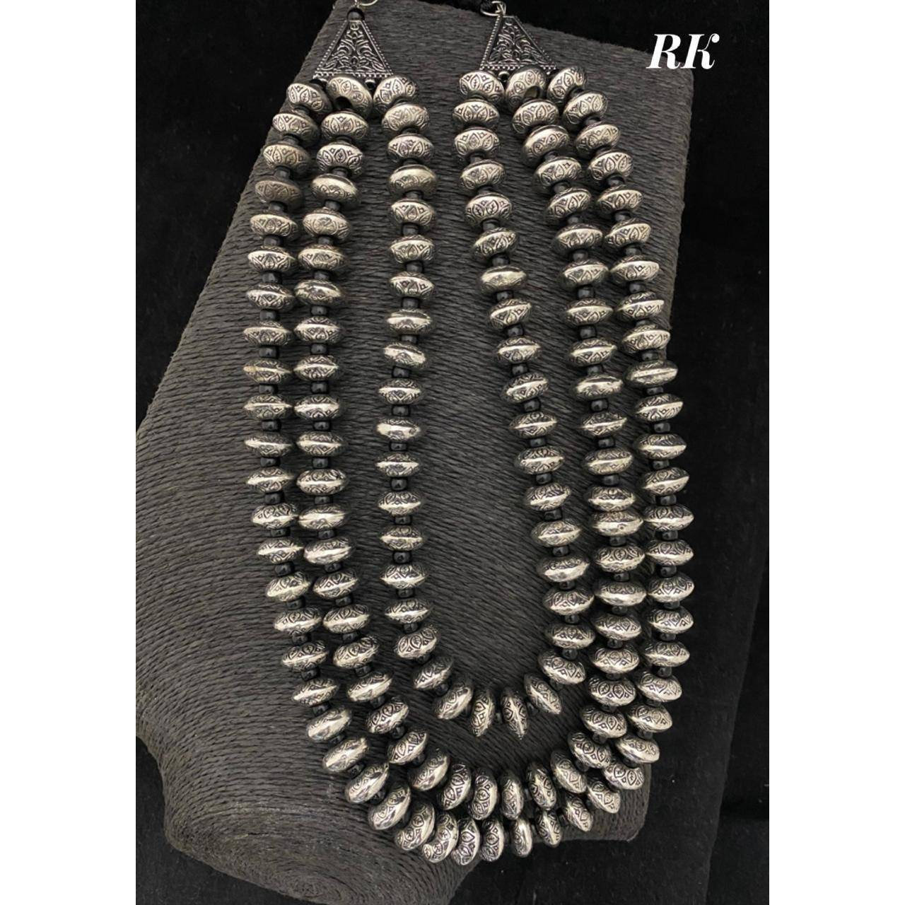 Multi Layer Oxidized Necklace | Indian Ethnic Jewelry | Oxidized Jewelry, statement jewellery, silver black jewellery, boho tribal jewelry