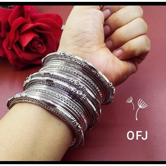 Bangle set, oxidised Silver black bangle sets/ Indian Jewelry/ Indian ethnic traditional bangle set/ Silver Bangles/ Boho jewelry /