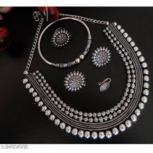 It is a beautiful handcrafted kolhapuri jewelry that comes with an embellished anklets. It can be adjusted so that it fits you perfectly. These oxidized anklets have pink and blue coloured stones on it that makes them unique. This is a perfect jewelry set if you are looking for something to pair up with your ethnic dresses.Care Instruction You will also get an assured gift on every purchase. To maintain the jewelry make sure to wipe this Indian jewelry with a clean and soft cloth and then store