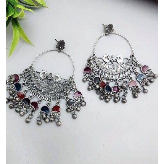 Nothing can beat the basic stud earrings when it comes to smartness quotient. Our boho  Silver Oxidized Studs Earrings, Minimal and to the point, these earrings impart an effortless take to accessorising. These earrings are just what you need to complete a casual denim look or breezy dresses on hot summer days.