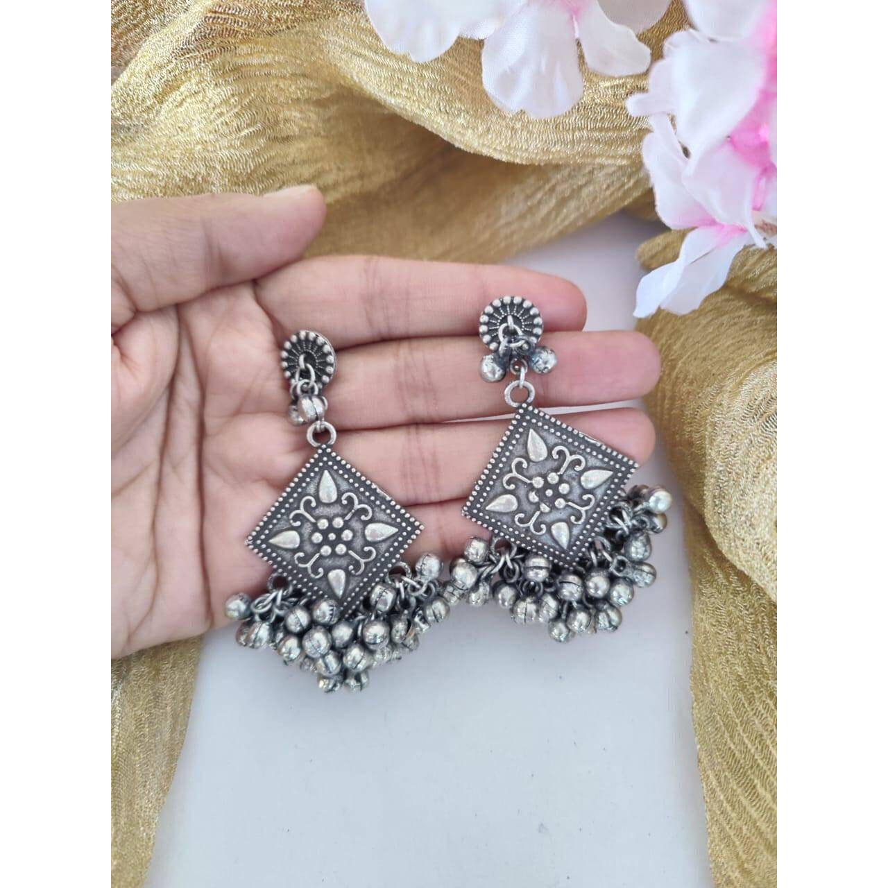 A Beautiful Jewelry always adds a charm to your personality.Add charm and charisma to your beautiful personality with these stunningly handcrafted Afghani Long Necklace. Wear it with any of your formal or casual outfits and grab compliments all the wayThis Heavy Oxidised Silver Long Necklace is perfectly designed to spice up your look. Complex in design, with decorative pieces inspired by ethnic designs, the delicate work and perfect finishing make these a great accessory for semi-formal occasi