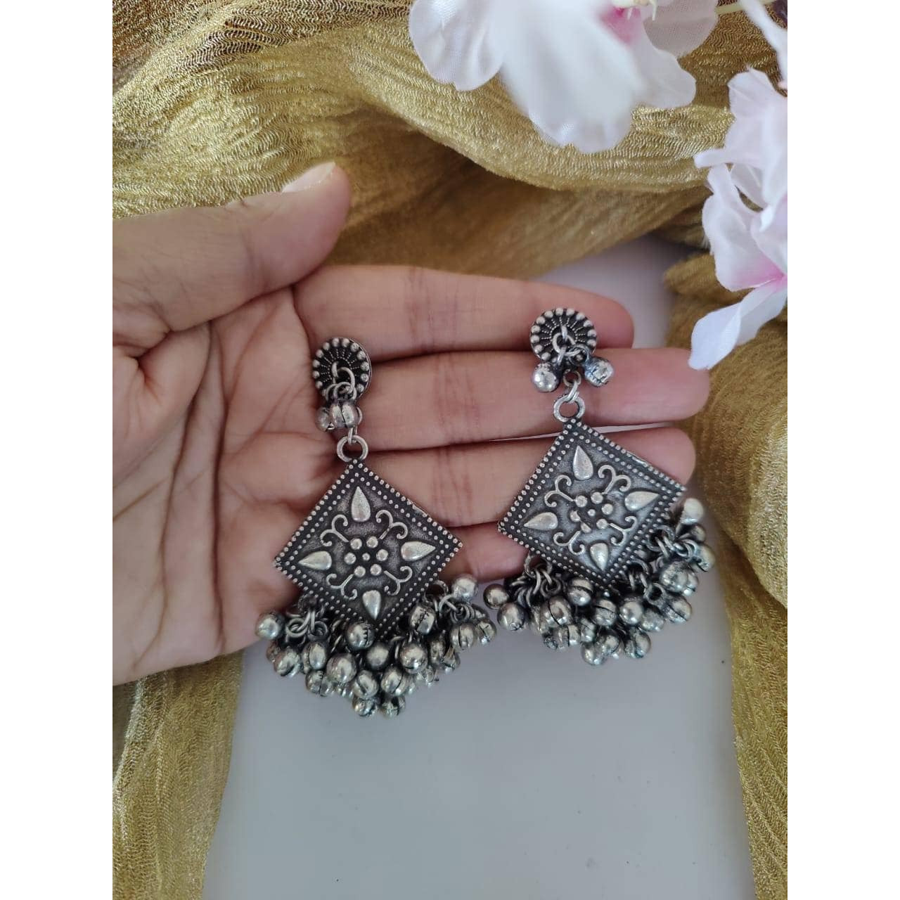 A Beautiful Jewelry always adds a charm to your personality.Add charm and charisma to your beautiful personality with these stunningly handcrafted Afghani Long Necklace. Wear it with any of your formal or casual outfits and grab compliments all the wayThis Heavy Oxidised Silver Long Necklace is perfectly designed to spice up your look. Complex in design, with decorative pieces inspired by ethnic designs, the delicate work and perfect finishing make these a great accessory for semi-formal occasi