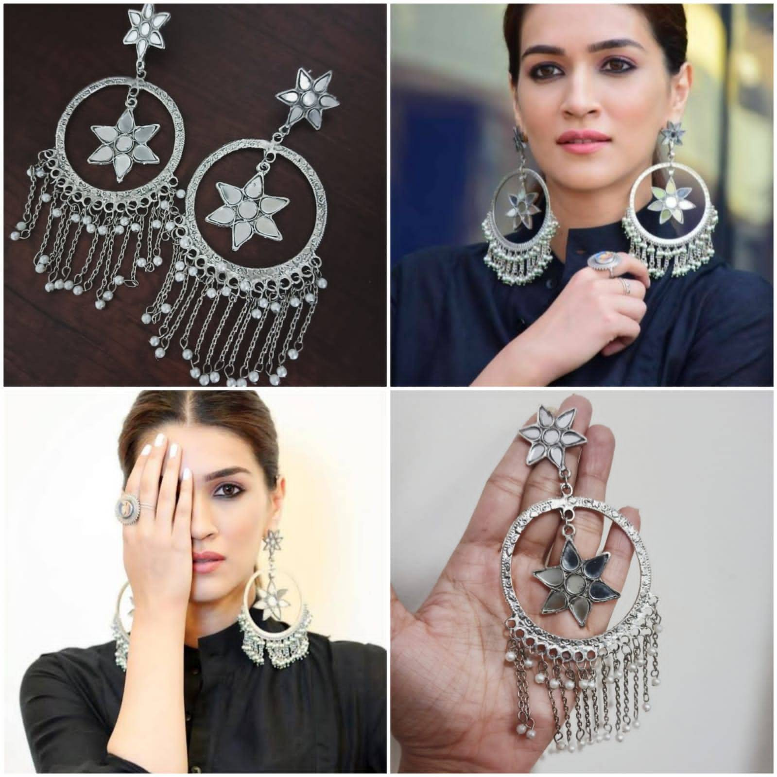 Colours signifies different power and energy This set is a reflection of the same. It will bring out the confidence in you and allow you a smart and bold styling with your favorite ethnics. It features colourful stones studded with dreamy pearl drops that add heaps of charm to the look. Be festive ready at all times with this set