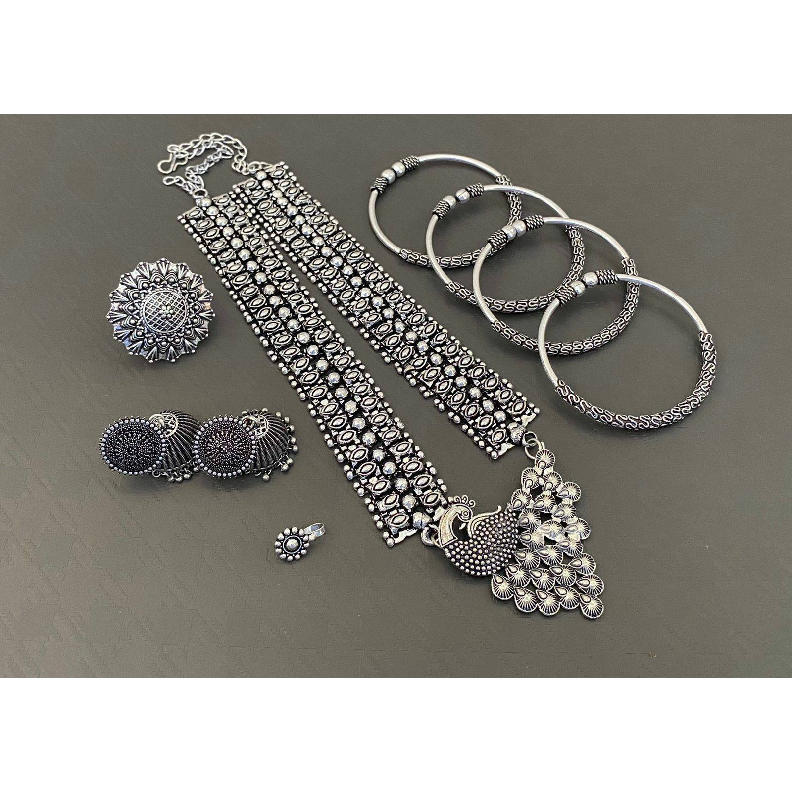 Oxidized Mirror Earrings, Indian Ethnic Long Earrings, Indian Silver Earrings, Oxidized Earrings, Earrings, Jhumki Earrings, Gifts For HerWomen love jewelry especially traditional jewelry fascinates women. So, Vastrabhushan has brought an amazing range of designs in jewelry that will sweep you off These current oxidized earrings are the latest and greatest in jewelry. Make your moment memorable with this range of earrings.DetailsHandmade itemDispatches from a small business in IndiaLocation E