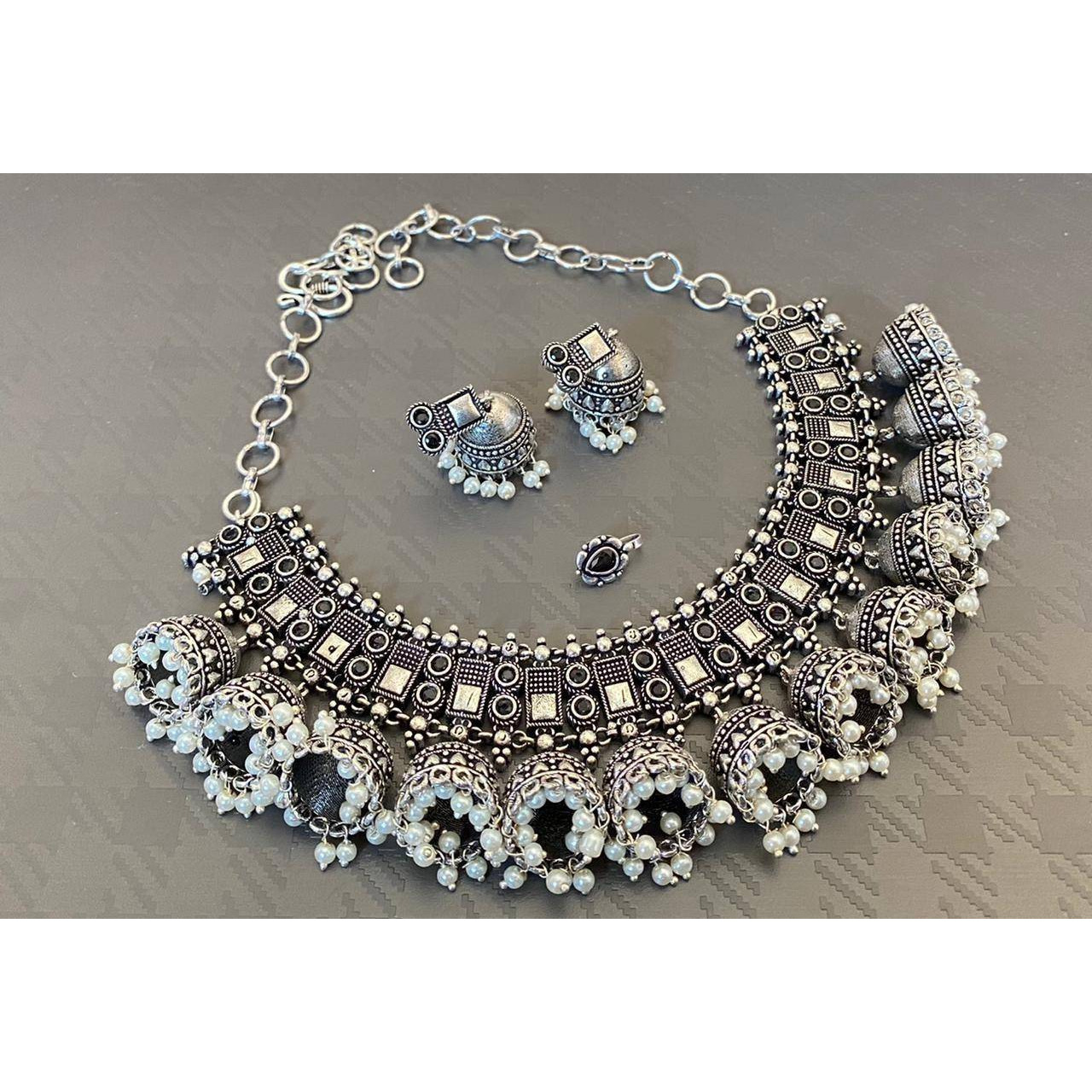 Adorn your beautiful personality with this exquisitely designed and handcrafted multilayer statement necklace in high quality.Pair it up with any formal or semi formal attire and gather compliments at the next event