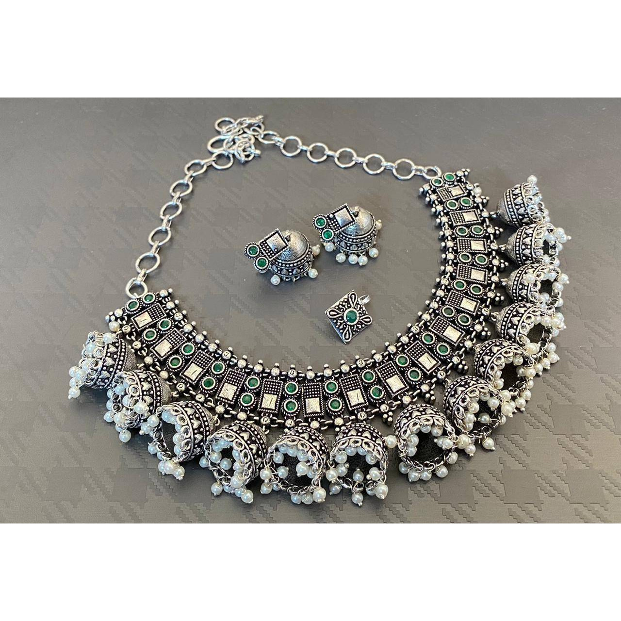 Adorn your beautiful personality with this exquisitely designed and handcrafted multilayer statement necklace in high quality.Pair it up with any formal or semi formal attire and gather compliments at the next event