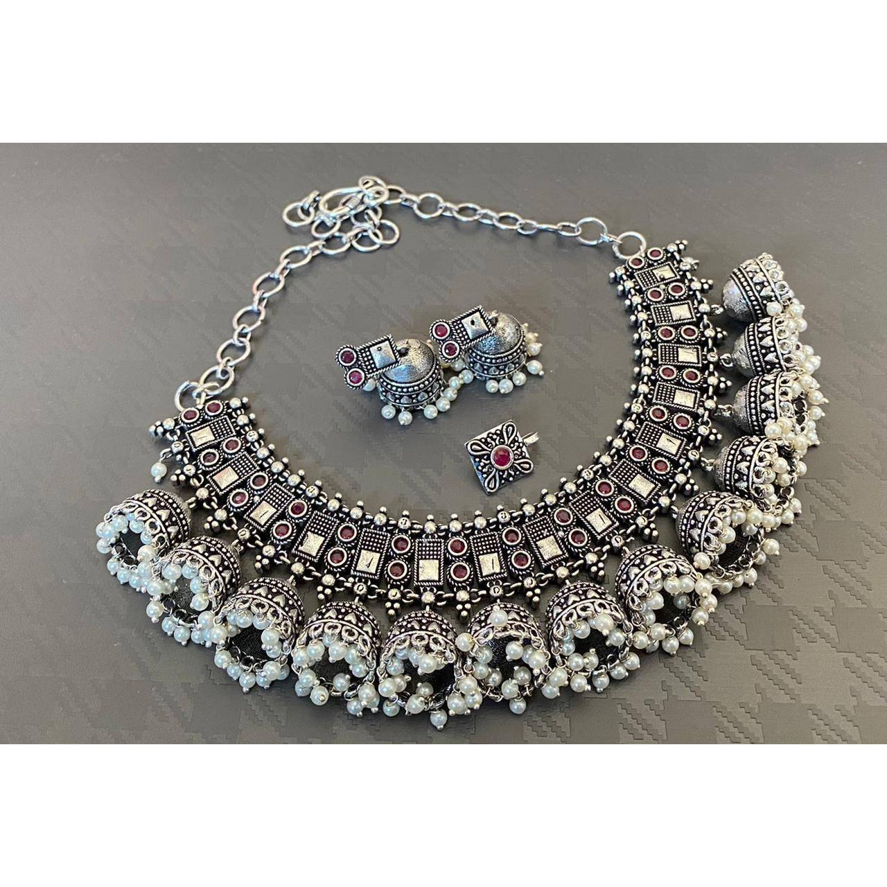 Adorn your beautiful personality with this exquisitely designed and handcrafted multilayer statement necklace in high quality.Pair it up with any formal or semi formal attire and gather compliments at the next event