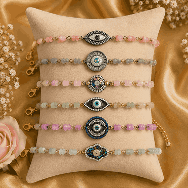 Evil Eye Rakhi, designer rakhi,  Raksha Bandhan, Bracelet style rakhi, Thread Indian hindu Festival, rakhi for brother brother sister thread