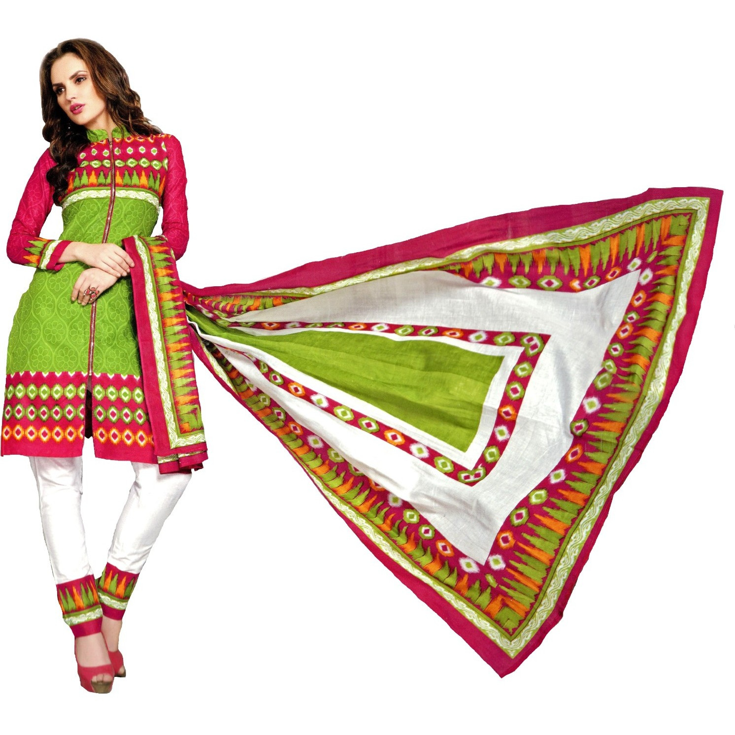 MAHATI lawn cotton salwar suits with cotton dupatta (Size: L)