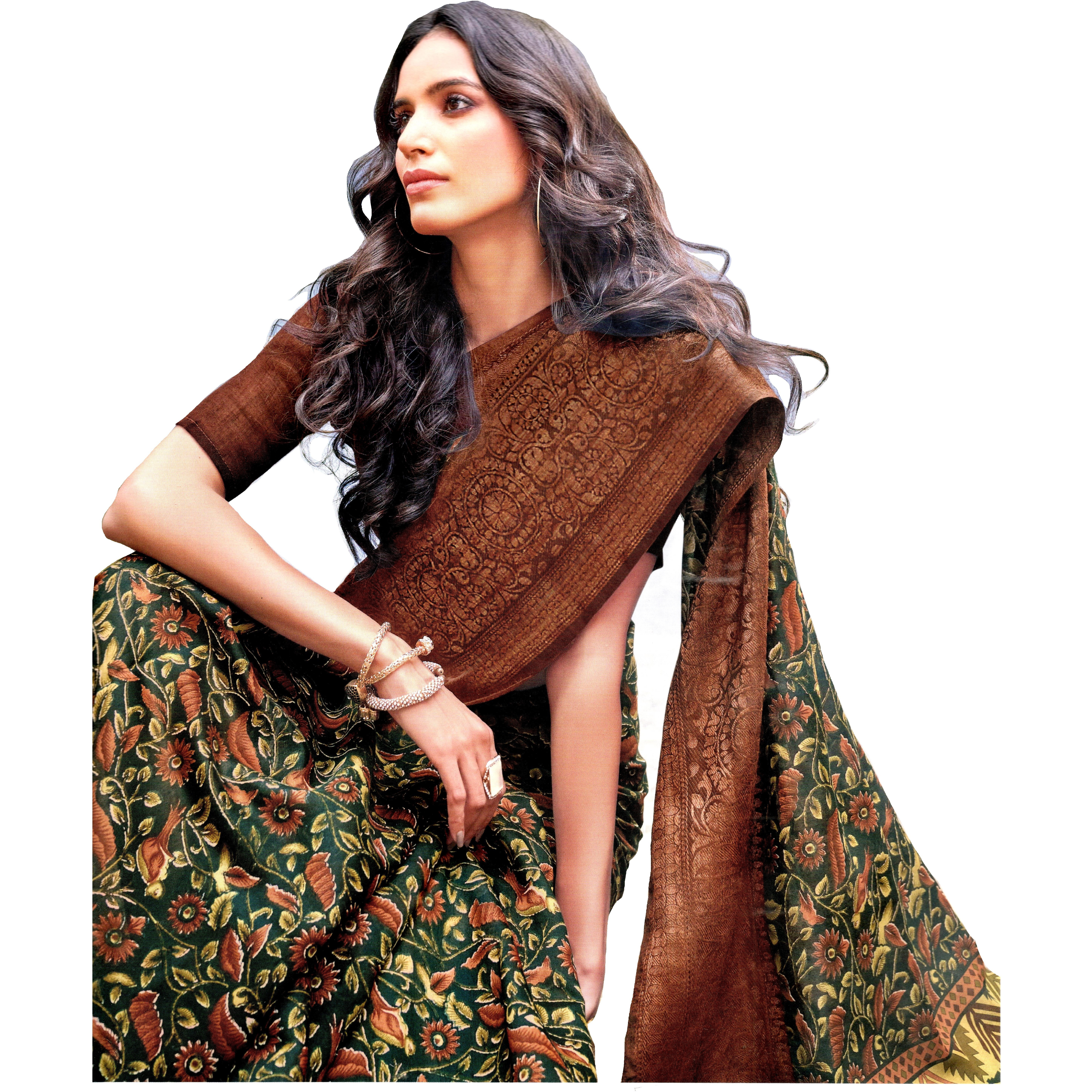 MAHATI Linen Silk Sarees with Blouse
