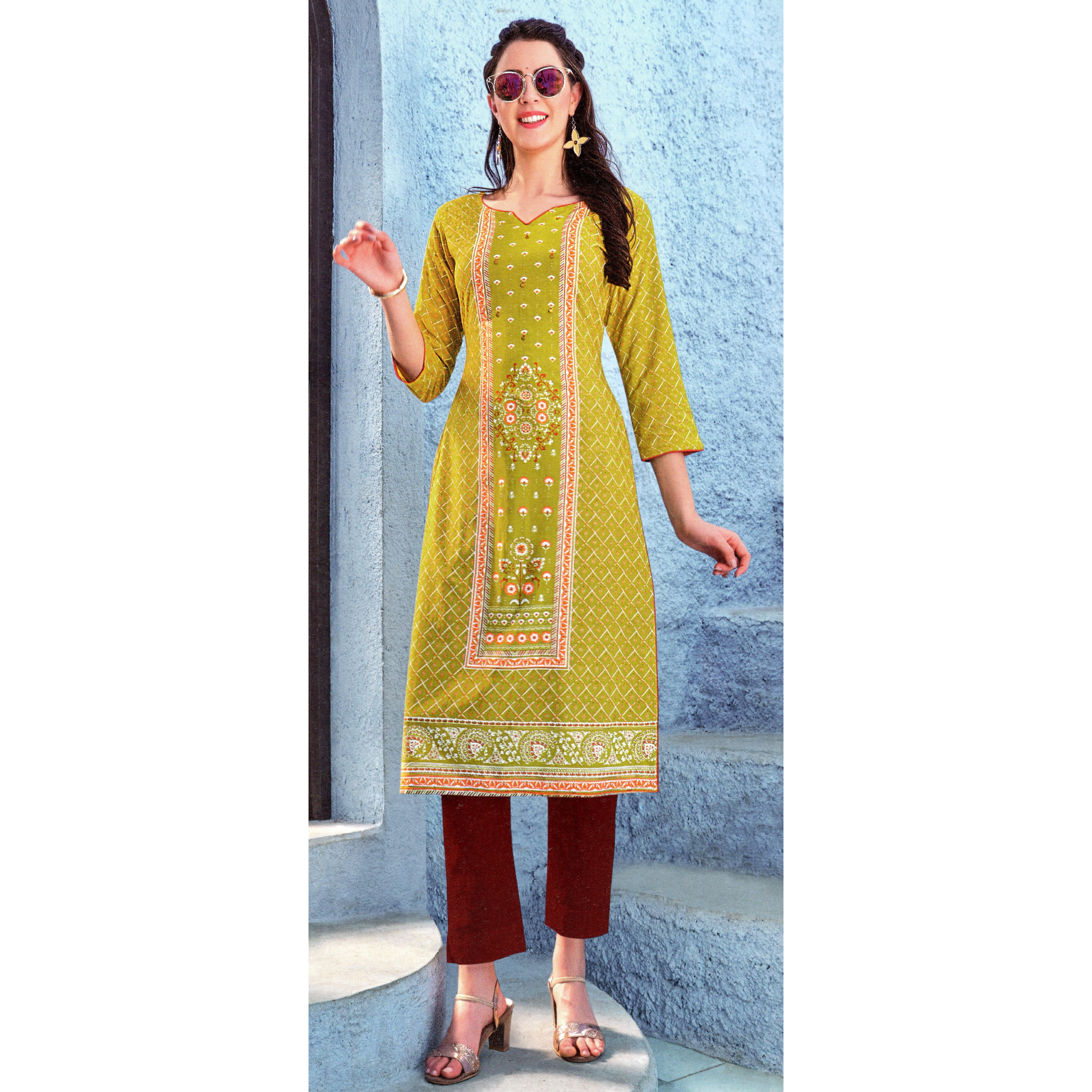 MAHATI Rayon Kurti (Size L)